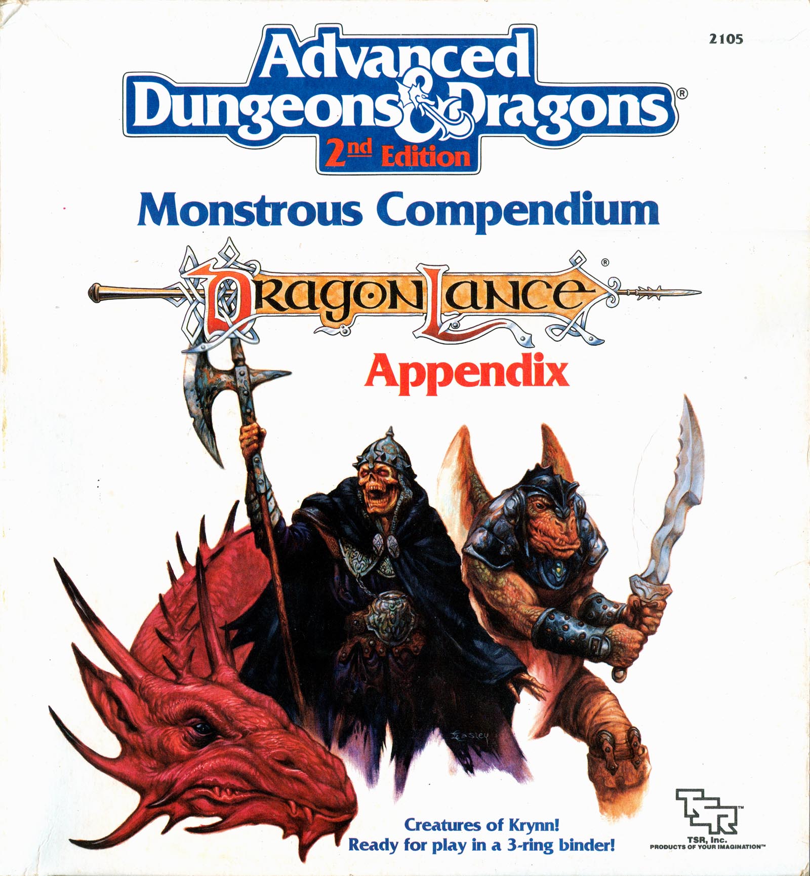 MC4 Dragonlance Appendix (w/binder #2)Cover art